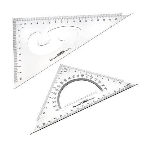 Triangle Ruler Square Set 3060 4590 Degrees 17cm18cm Triangle