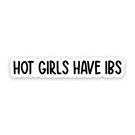 Hot Girls Have Ibs Sticker Sticker Horse