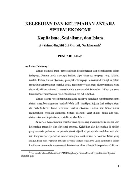 Sistem ekonomi etatisme dapat diartikan sebagai sebuah sistem ekonomi yang bertujuan untuk kegagalan ini disebabkan oleh ketidakmampuan pemerintah pusat untuk menangani seluruh dewan perancang nasional (depernas) yang dibentuk pada tanggal 15 agustus 1959 dipimpin oleh moh. Kelebihan Dan Kelemahan Sistem Ekonomi Perancangan Pusat