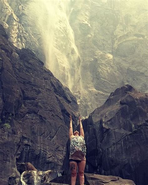 Salutations From The Falls Yoga Travel Nature Waterfall Brave Instagram Nature Natural