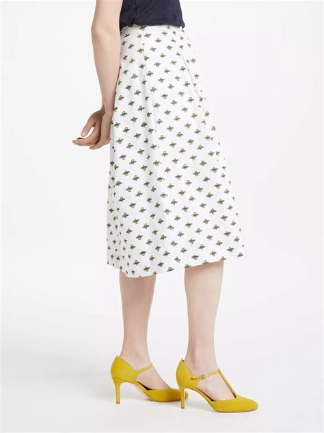 Boden Lola Honey Bee Skirt Ivory At John Lewis And Partners