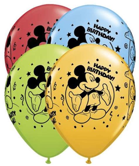 Mickey Mouse Balloon Package Mylar And Latex Mouse Ears Jumbo Etsy