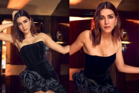 Sexy Kriti Sanon Sizzles In A Little Black Dress As She Flaunts Her Curves See Hot Photos News18