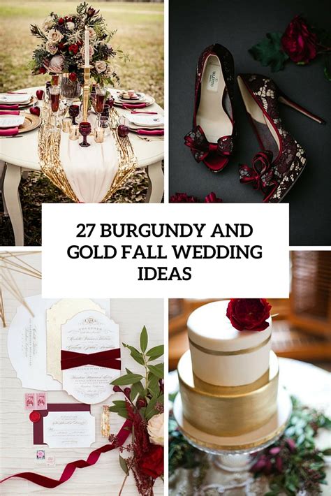 Check out our inspiration board below. Maroon And Gold Wedding Decor Pictures | Division of ...