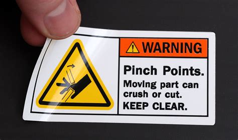 Warning Labels Stickers And Decals In Both Ansi And Osha Headings
