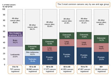 In this study, we aimed to establish an age group classification for risk stratification in glioma patients. Cancer Registration Statistics, England - Office for ...