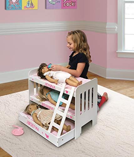 Badger Basket Trundle Doll Bunk Bed With Bedding Ladder And Free