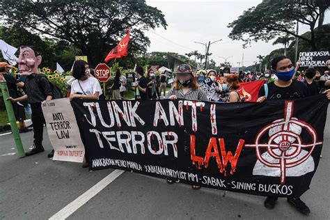 Filipinos Take To The Streets To Protest Against Anti Terrorism Law