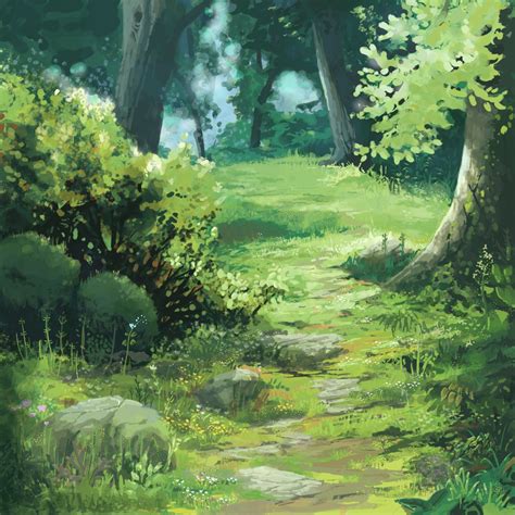 Kazuo Oga Marie Schweiz Anime Scenery Landscape Art Fantasy Landscape
