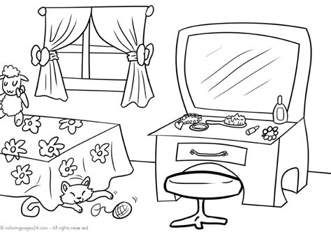 interiors  coloring pages