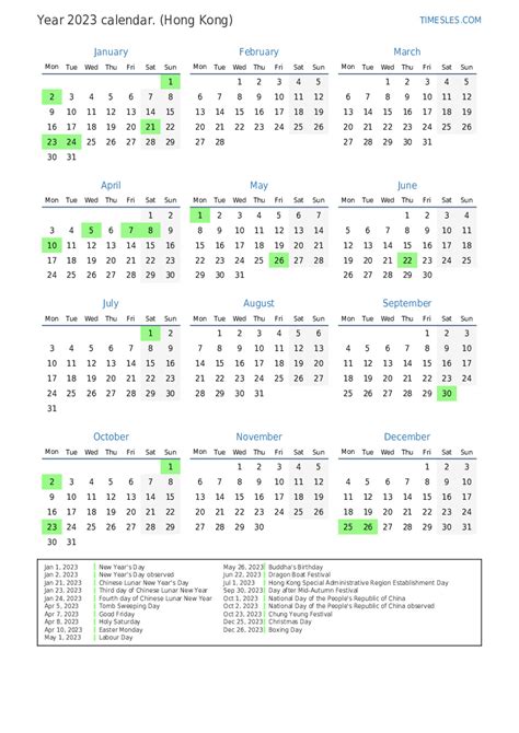 Hong Kong Calendar 2024 With Public Holidays 2024 Meade Sibilla