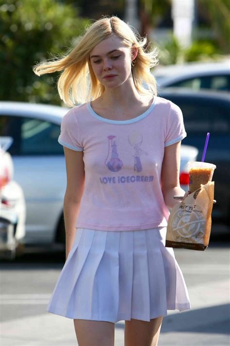 Elle Fanning Braless Photos The Fappening