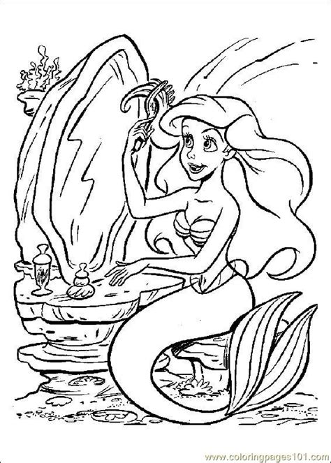 coloring pages littlemermaid cartoons   mermaid  printable coloring page