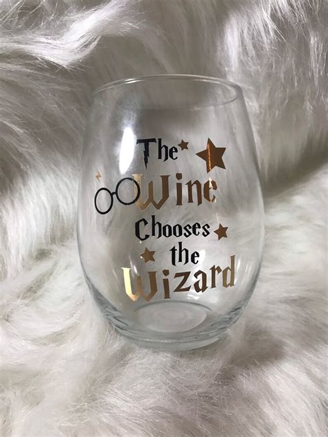 Harry Potter Wine Glass Set Etsy