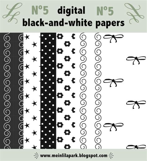Free Digital Black And White Scrapbooking Papers And Fun Wrapping