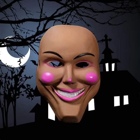 Plastic Purge Grin Mask Halloween Horror Party Mask Fancy Kiss Me God