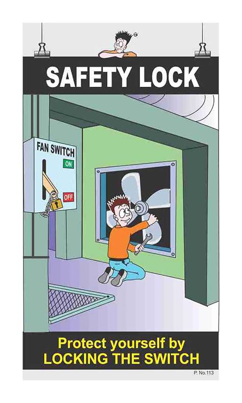Posterkart Safety Poster Safety Lock 66 Cm X 36 Cm X 1 Cm Amazon