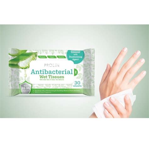 Prolin Antibacterial Wet Tissues Sheets Shopee Malaysia