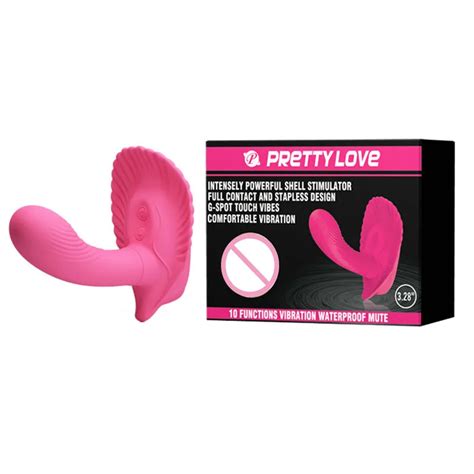 Prettylove Full Contact Strapless 10 Modes Strong Mute Vibration Waterproof Silicone Strap Ons