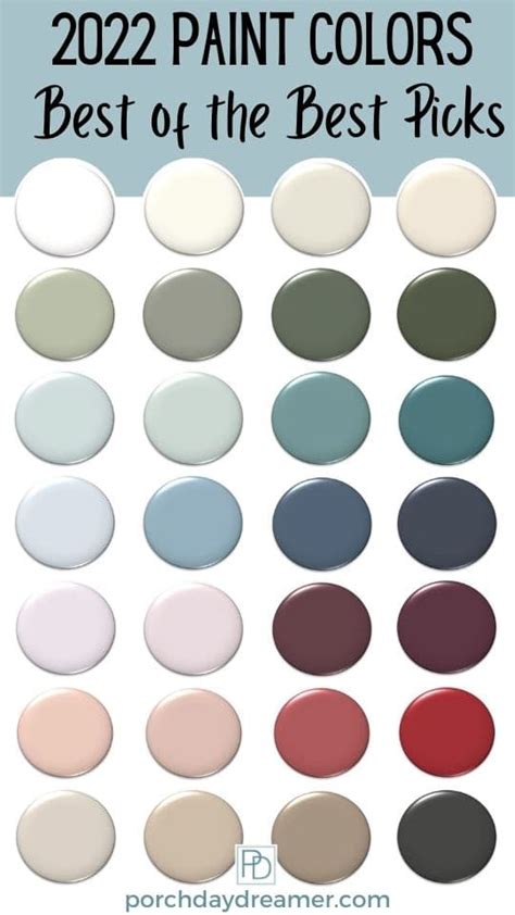 2022 Paint Color Trends Best Of The Best Picks Porch Daydreamer