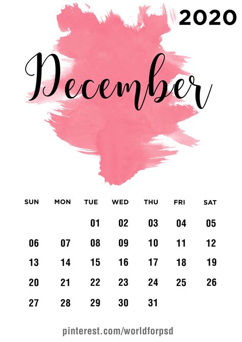December 2020 Calendar Kartu Pernikahan Perencanaan Journal