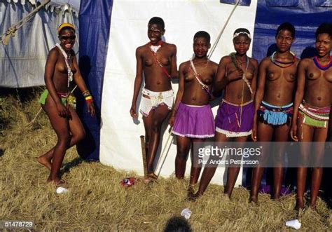 Maidens Pose For A Photo During The Annual Reed Dance On September