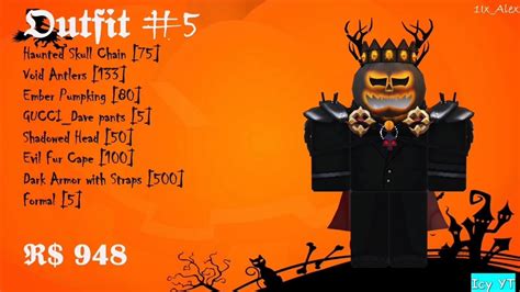 10 Halloween Roblox Outfits Youtube