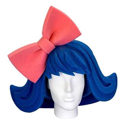 Foam Party Hats Wig With Large Bow Cosplay Wigs Drag Queen Wig Party Favors