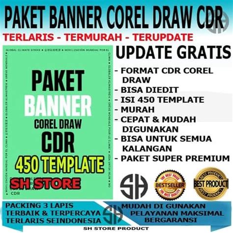 Jual Paket Template Desain Spanduk Banner Design Siap Edit Format Cdr