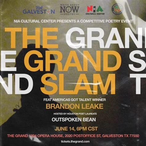 Nia Cultural Center Presents The Grand Poetry Slam The Grand 1894