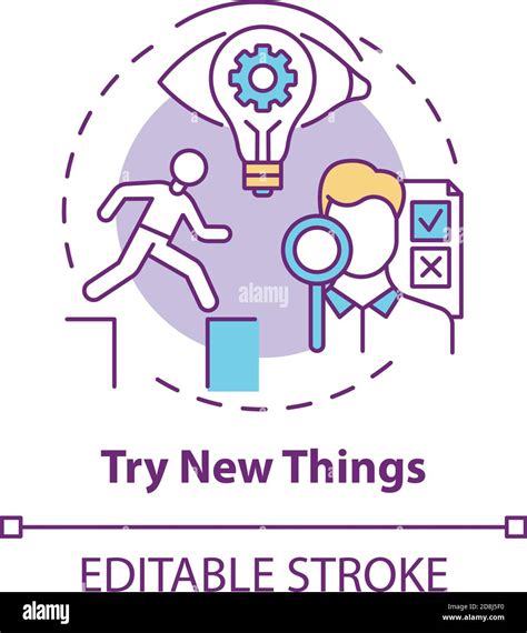 Try New Things Concept Icon Stock Vector Image And Art Alamy