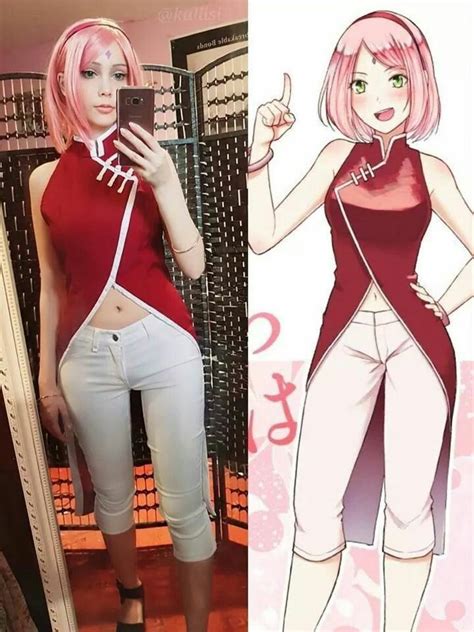Cosplay De Sakura Uchiha💞 Sigueme 🌊sakura Haruno🌊 Naruto Cosplay Costumes Anime Cosplay