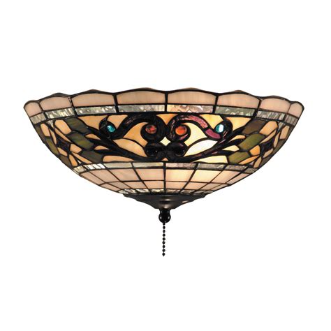 Interiors 1900 vesta tiffany ceiling light pendant. Tiffany Buckingham 2 Light Ceiling Fan Light Kit | Wayfair