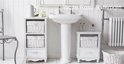 Durable and sturdy, this cabinet has plenty of versatile storage space with two interior adjustable. Rose White Small Bathroom Cabinet Freestanding Storage