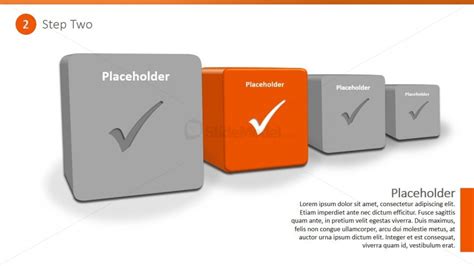 Powerpoint Template Four Steps Checklist Slidemodel
