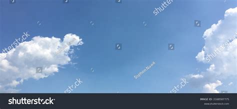 Cloudy Bluesky Background Afternoon Atmosphere Sunny Stock Photo