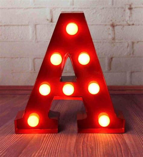 We are calling this brutalist lighting. Carnival light up Letter Lights A to Z all by ...