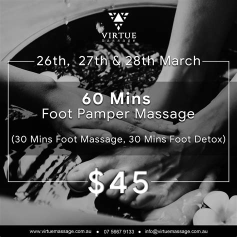 Bliss Is In Getting Foot Massage At Virtue And We Have A Foot Pamper Package For You At Just