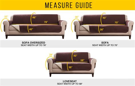 Sofa Cover Size Guide Paw Roll