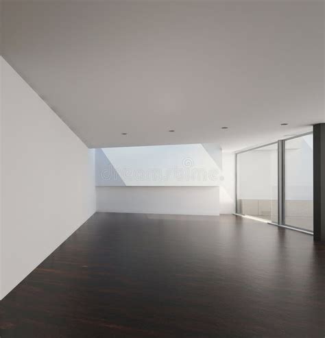 Modern Empty Room Architecture Interior Stock Illustration