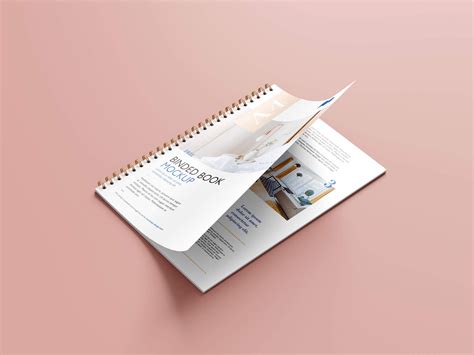 Free A4 Spiral Wire Bound Book Mockup Psd Set 6 Renders Good Mockups