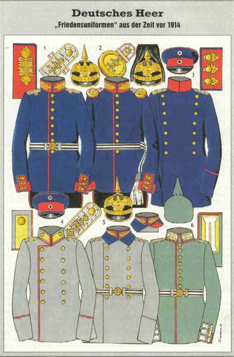 Uniformen Des Deutsches Kaiserreiches Uniform Deutsches Heer Militär