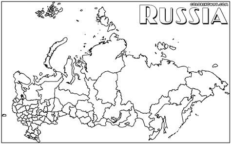 Map Of Russia To Color Clip Art Library