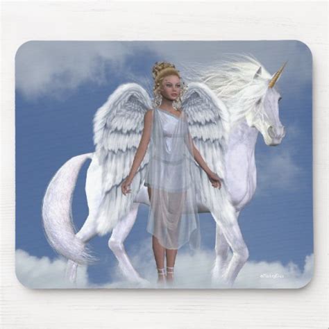 Angels Fae Unicorns Mousepad Zazzle