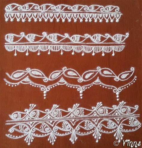 Border Kolams Mandala Layer Designs Vinns Kolam