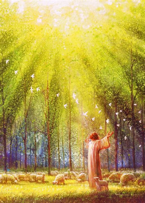 The Light Of His Love By Yongsung Kim Jesus Pictures Jesus Painting