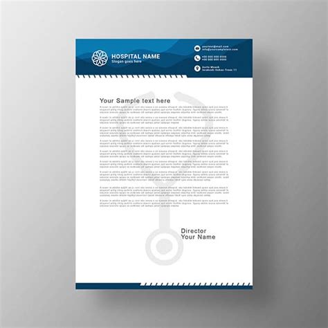 If you're able to make use of templates to generate your letterhead, but you have to always make use of an unique company logo design to reveal professionalism and reliability. Hospital Letterhead Template Free Download - Wisxi.com