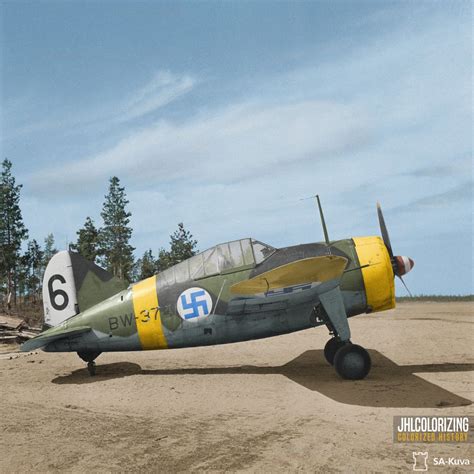 Finnish Brewster Bw 374 8th Of May 1944 At Suulajärvi Airfield Sa