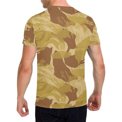 Rhodesian Brushstroke Camouflage Arid T Shirt For Men Rhodesian