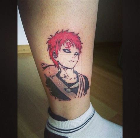 Naruto Tattoo Anime Tattoo Gaara Tattoo Placement Tatuagem
